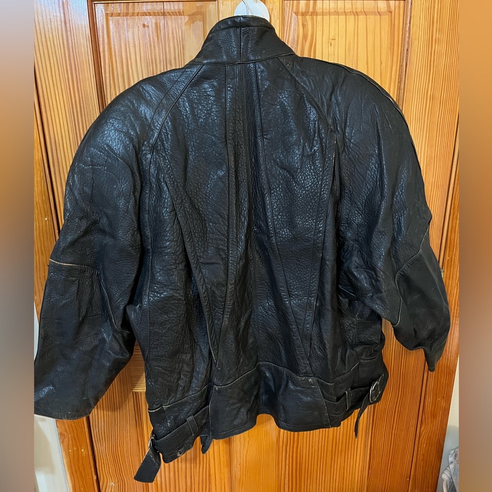 Marc Buchanan Pelle Pelle Vintage Animal Print 80’s Genuine Leather Jacket - Picture 11 of 16